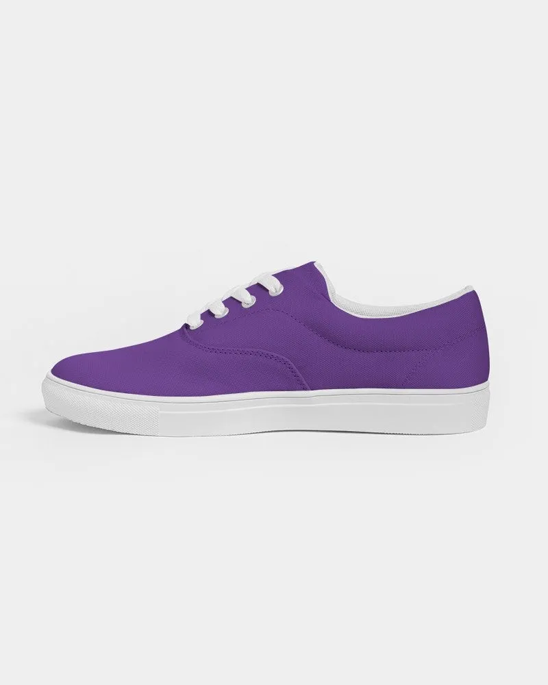 Bright Violet Men's Canvas Sneakers | Men's | Bright Pure Violet | C75M100Y0K0