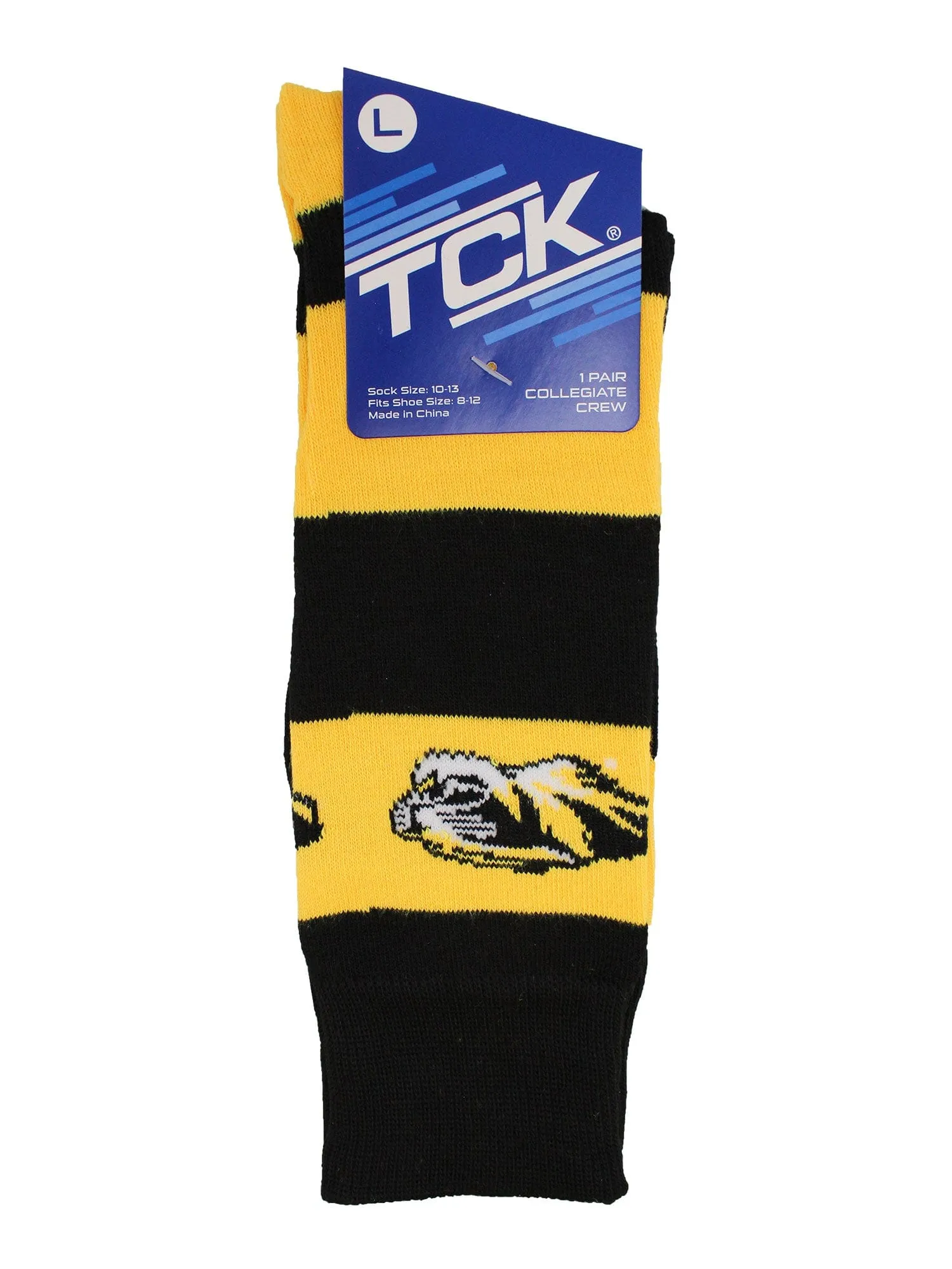 Missouri Tigers Socks Game Day Striped Crew Socks